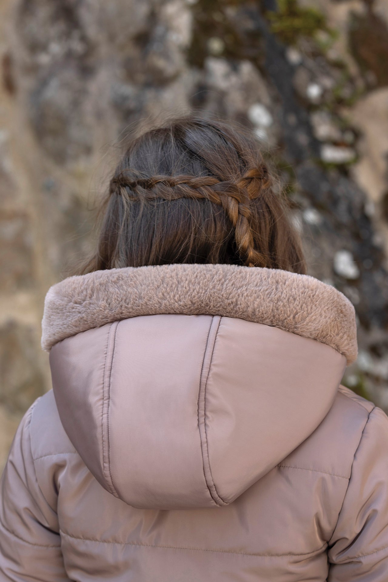 Cappotto - Beige mezzo reversibile Imitazione Pelliccia