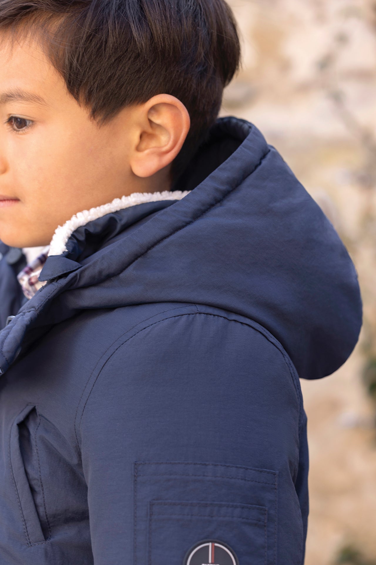 Parka - Marine réversible capuche