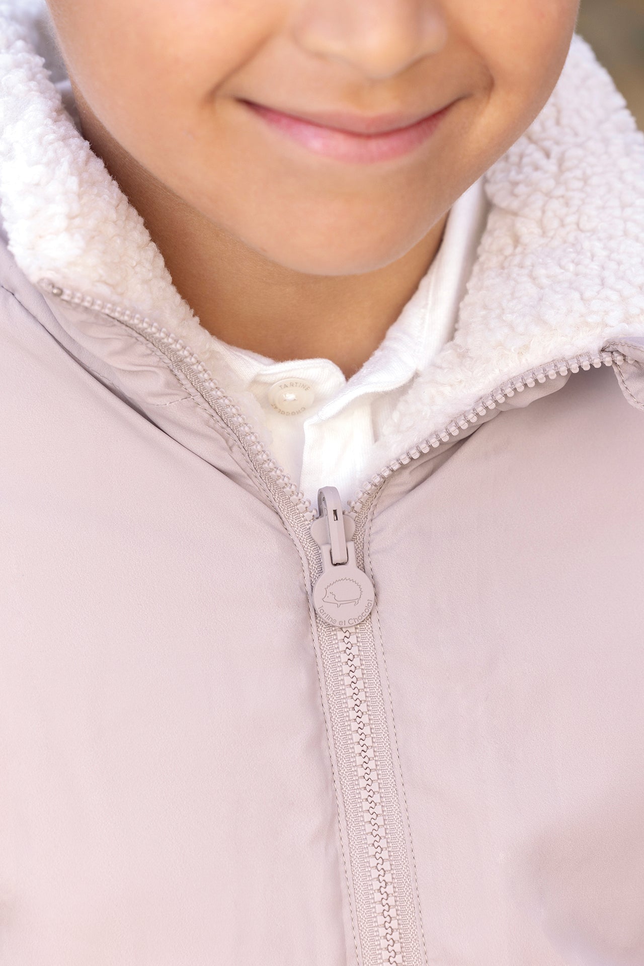 Parka - Moka réversible capuche