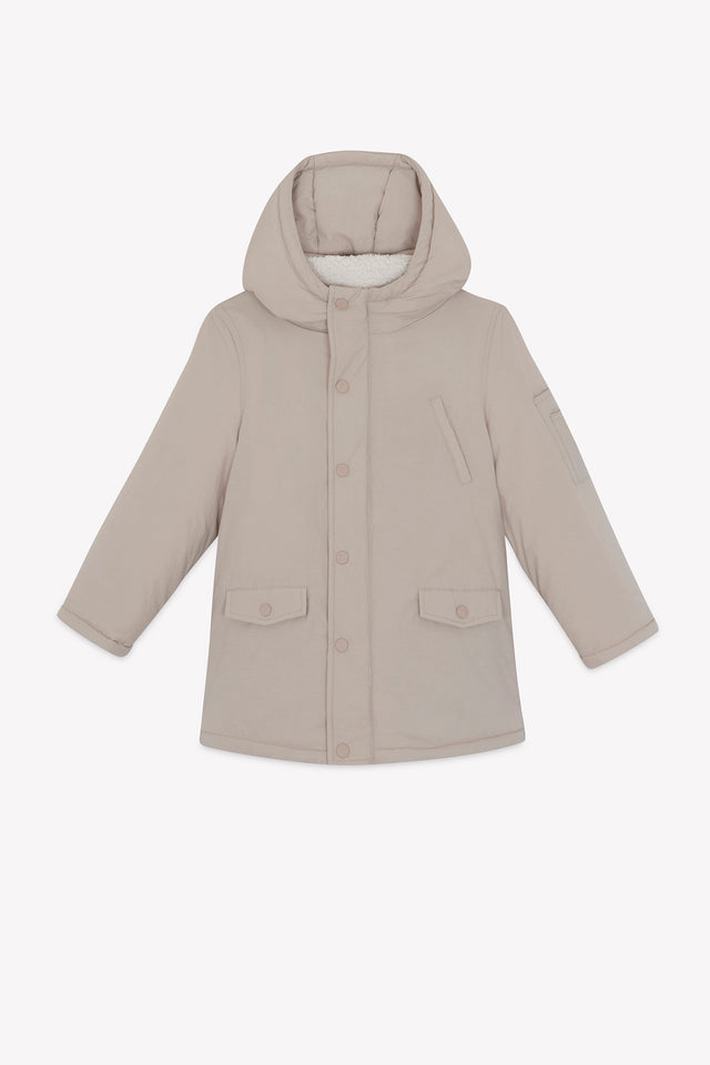 Parka - Moka reversible capuche - Image principale