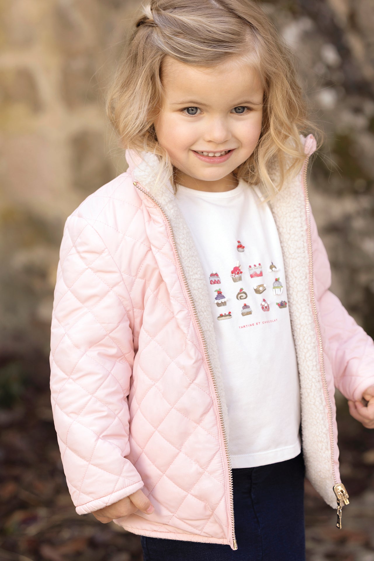 Manteau - Blush réversible capuche