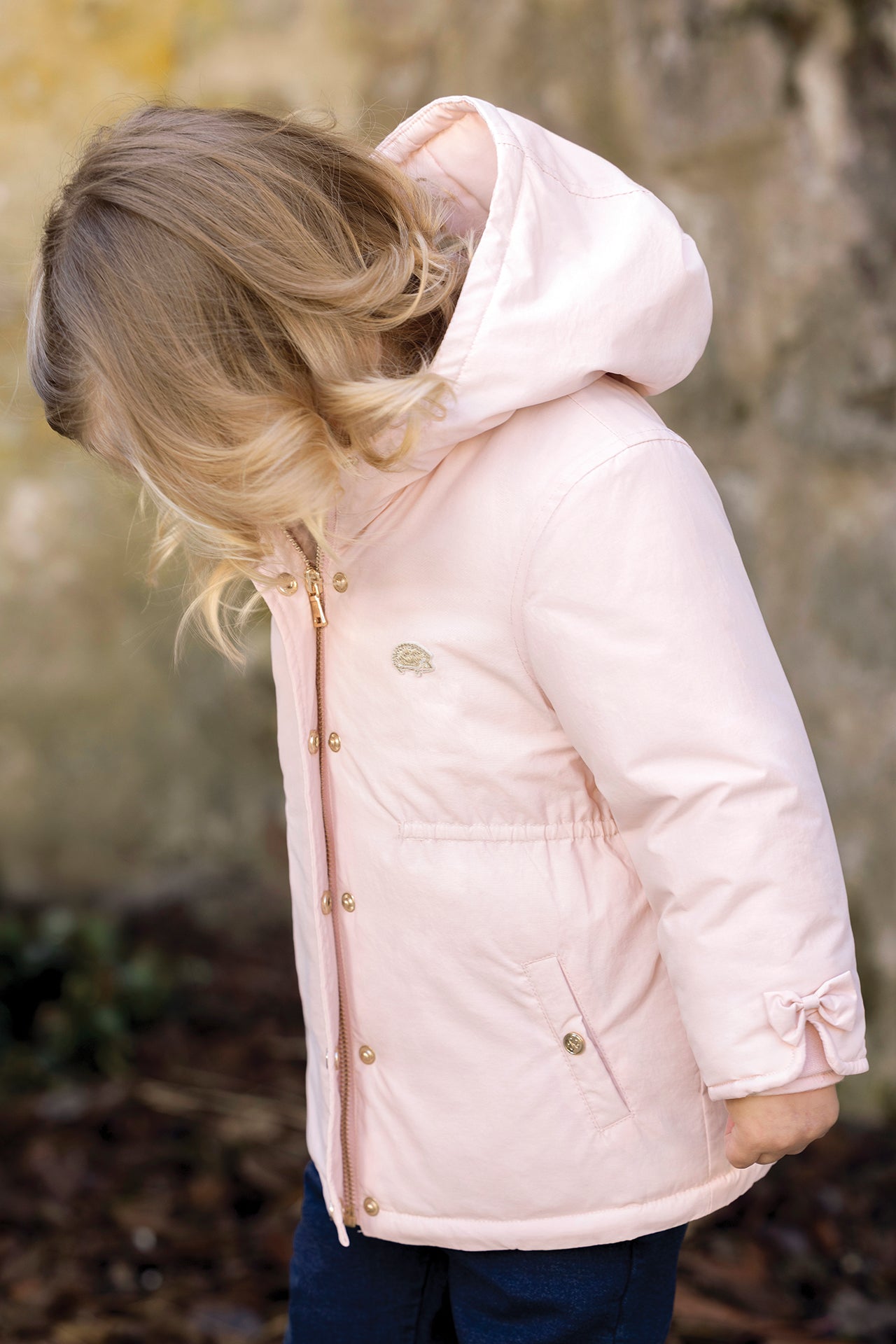 Manteau - Blush réversible capuche