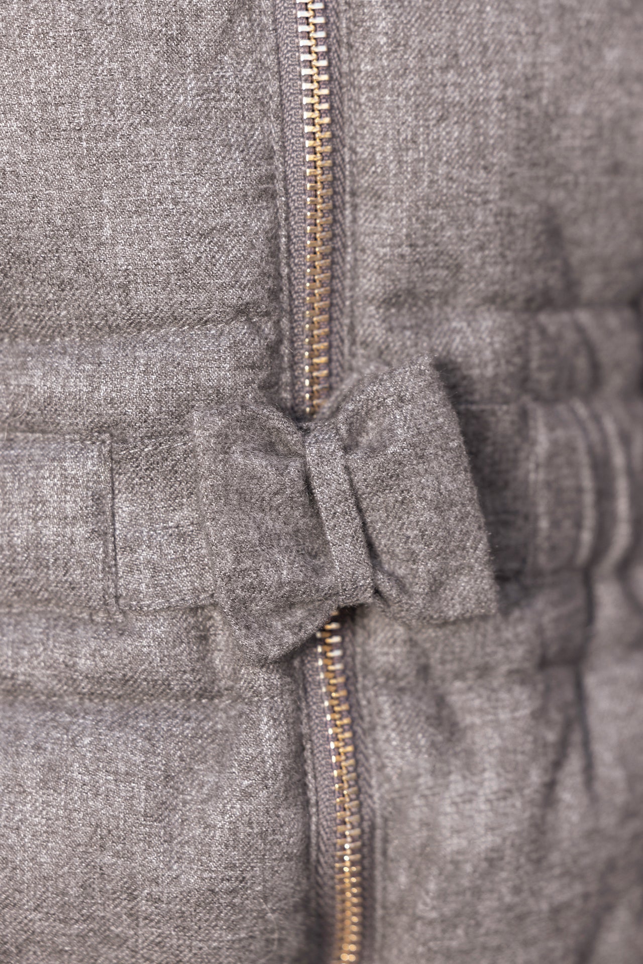 Manteau -  Gris chiné capuche imitation fourrure