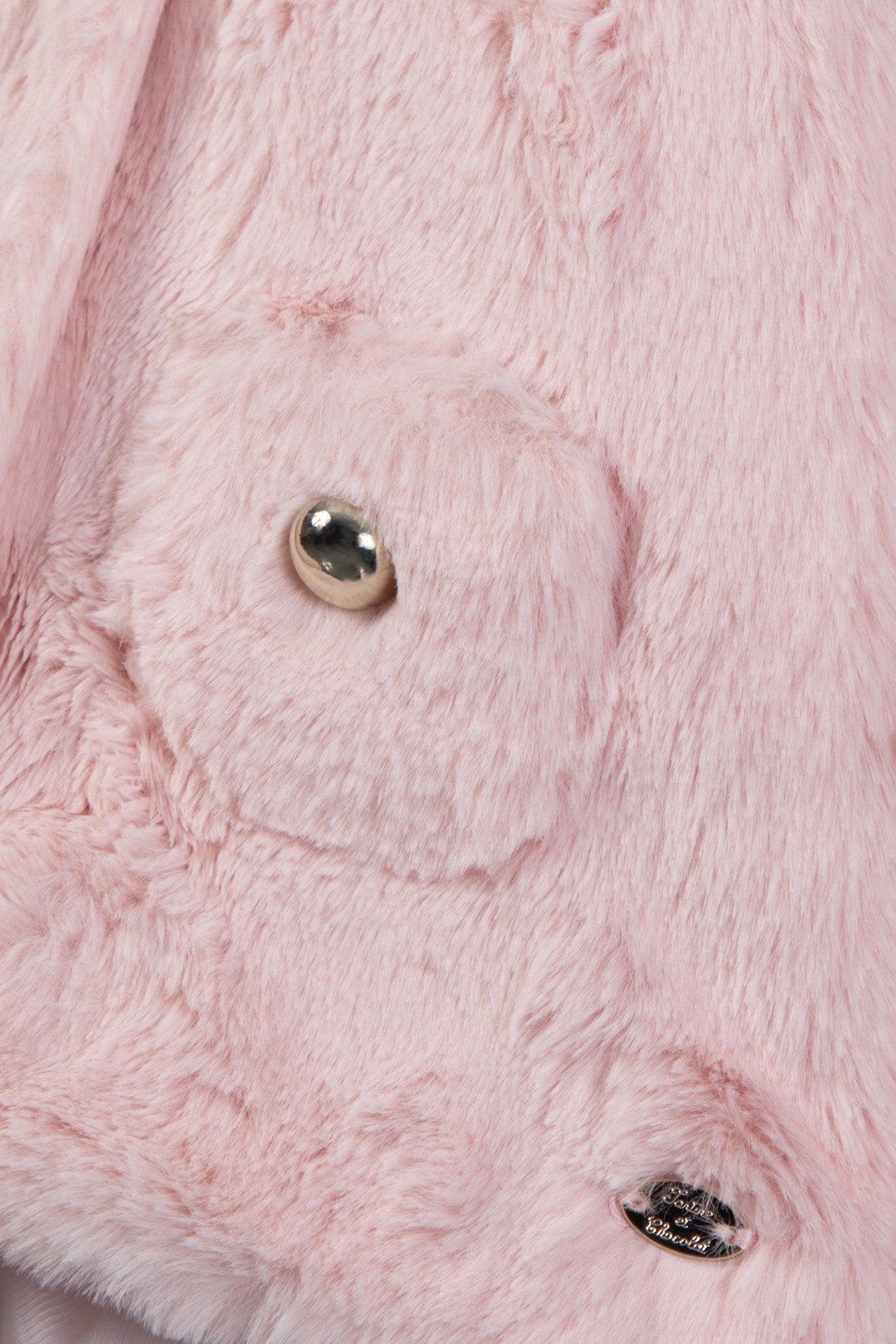 Manteau - Rosée imitation fourrure
