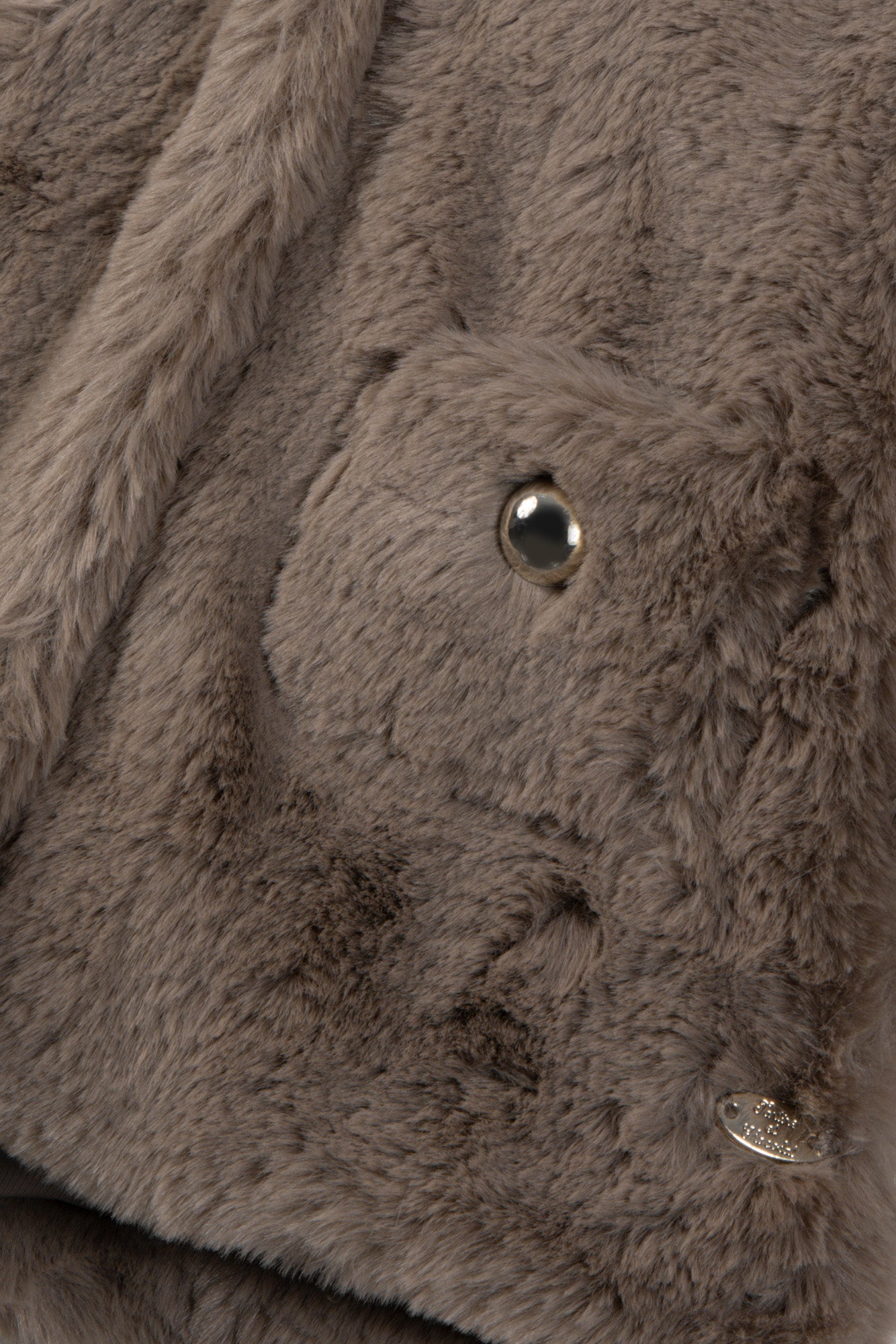 Manteau - Beige moyen imitation fourrure