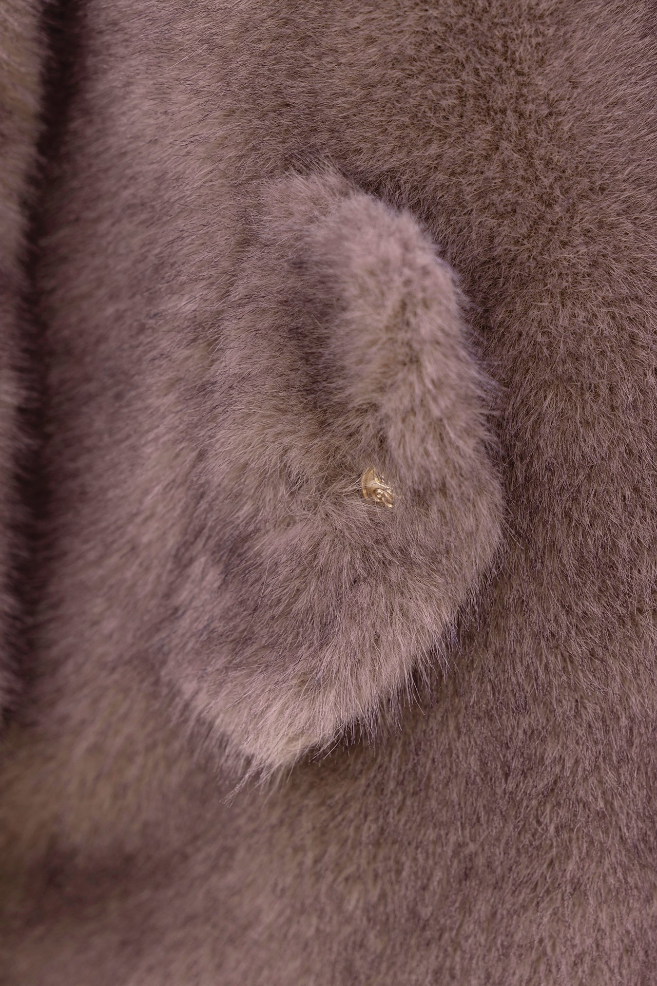 Manteau - Beige moyen imitation fourrure