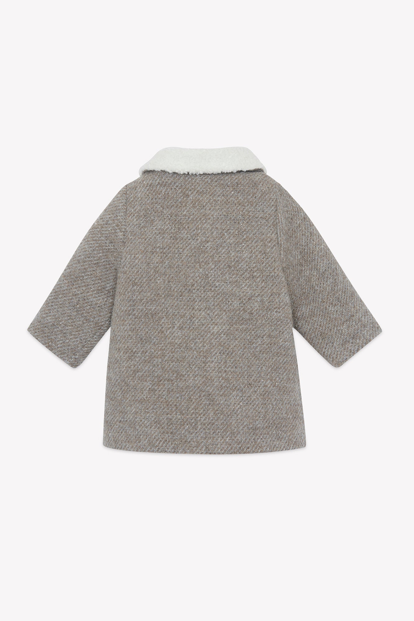 Manteaux - Beige moyen col imitation fourrure