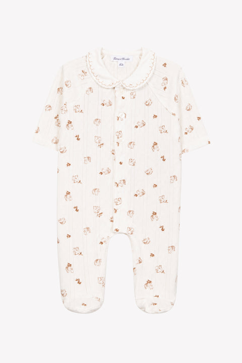 Pyjama - Ecru coton motif écureuil - Image principale