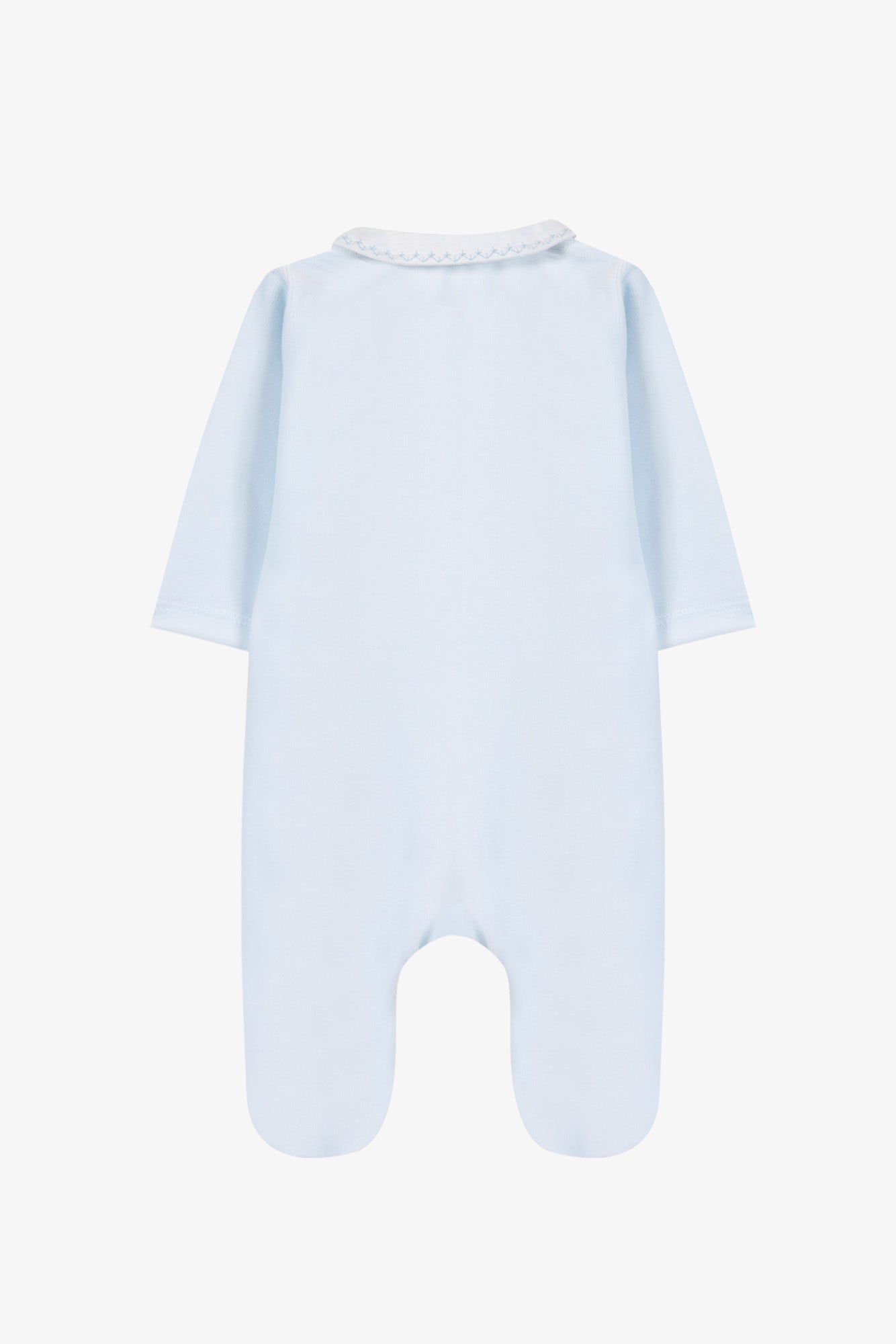 Pyjama - Ecru velours col pointu