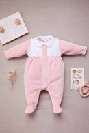 Pyjama - Pêche coton col Claudine dentelle fine