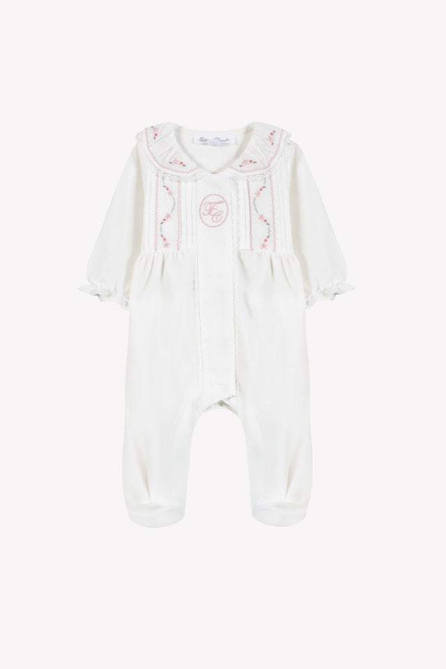 Pyjama - Ecru velours écusson TC - Image principale