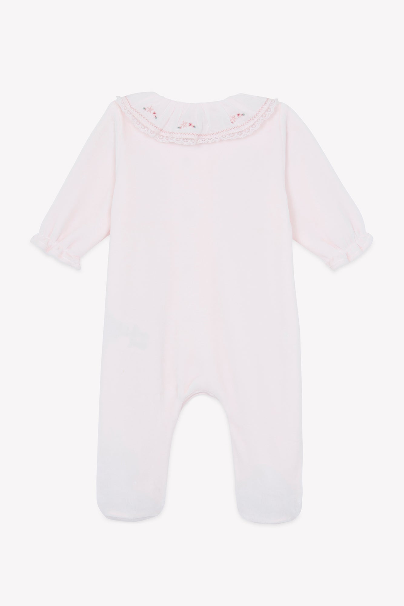 Pyjama - Rose pâle velours écusson TC
