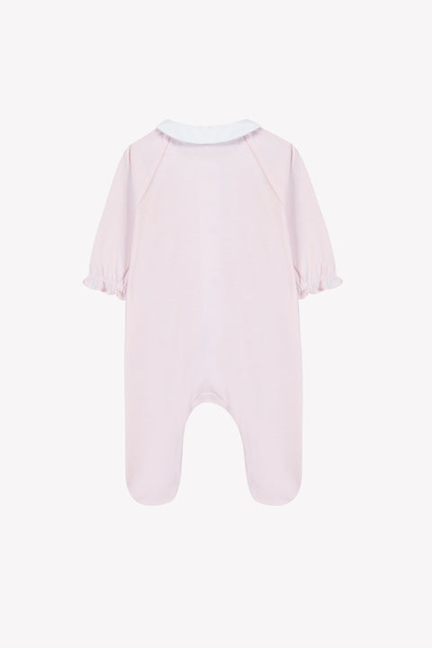 Pajamas - Pale pink cotton Peter pan collar flowers - Image principale