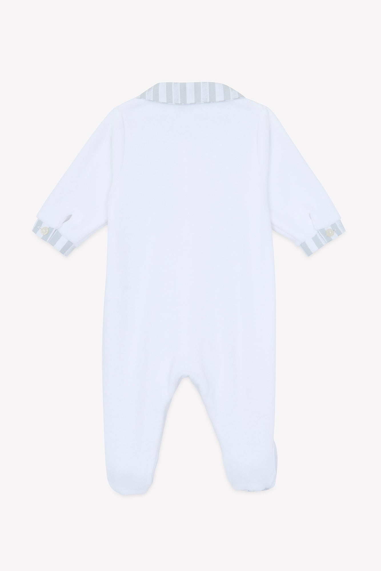 Pajamas - Grey heather Velvet Stripes gray