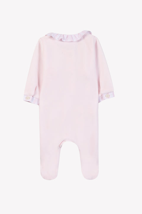 Pajamas - Pale pink Velvet Stripes roses - Image principale