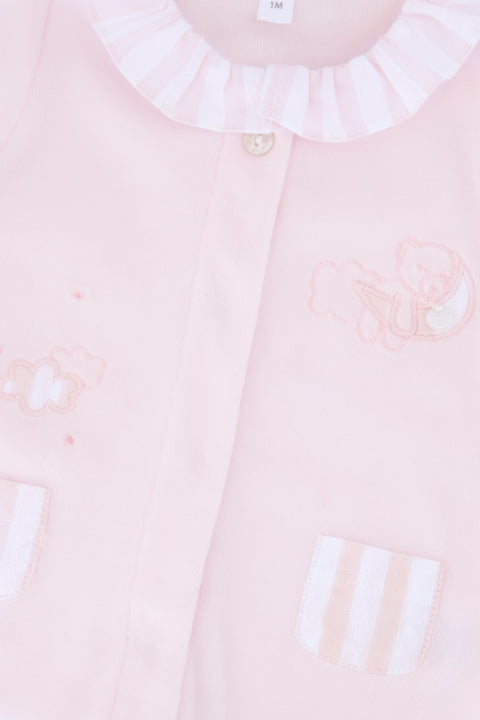 Pajamas - Pale pink Velvet Stripes roses - Image principale