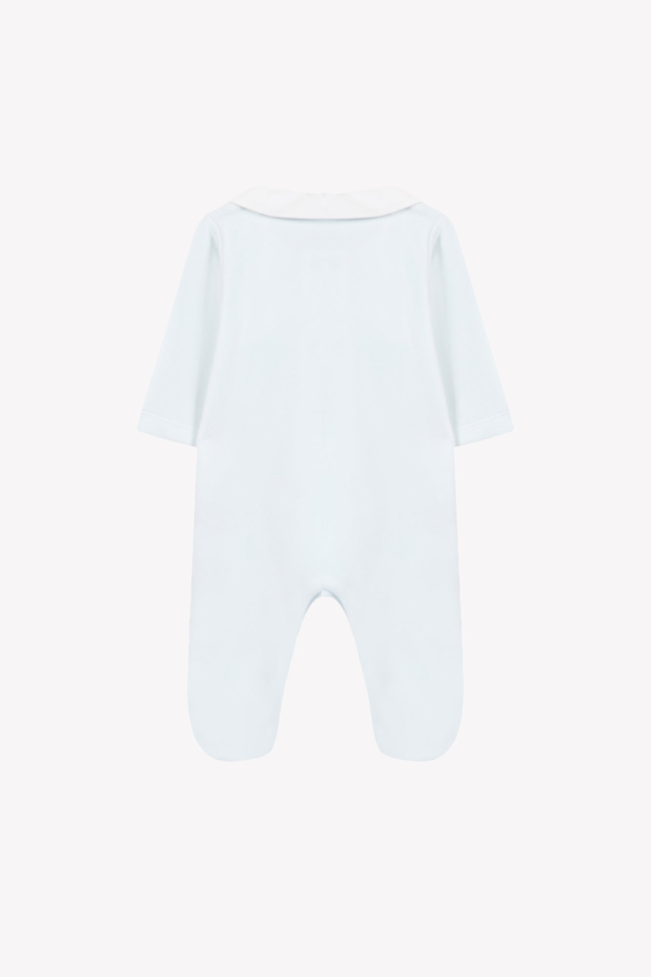 Pajamas - Sky blue Velvet Embroidered