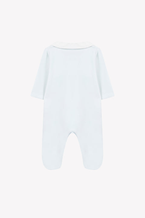Pajamas - Sky blue Velvet Embroidered - Image principale