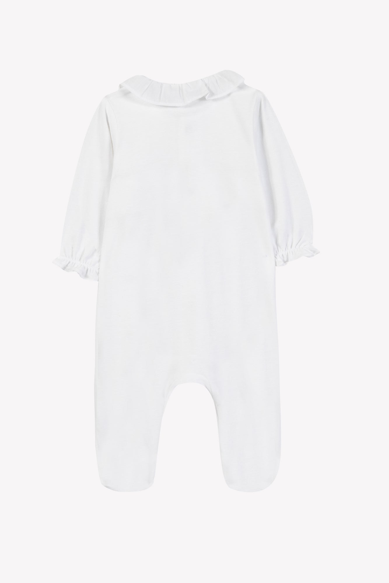 Pajamas - White cotton Scalloped
