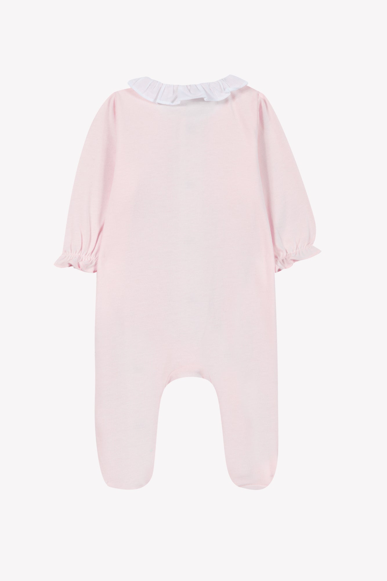 Pajamas - Pale pink cotton Peter pan collar gathered