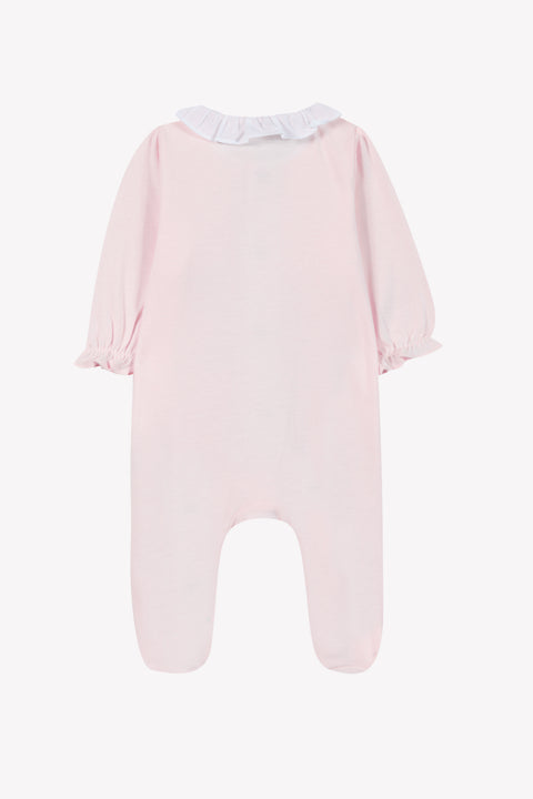 Pajamas - Pale pink cotton Peter pan collar gathered - Image principale