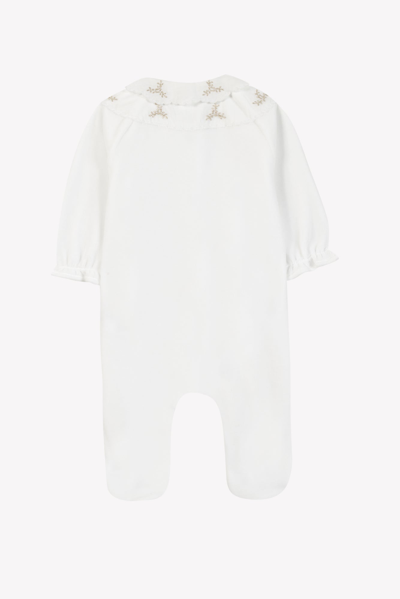 Pajamas - White Velvet Embrodery