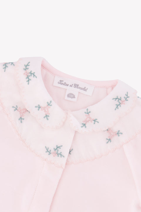 Pajamas - Pale pink Velvet Embrodery - Image principale