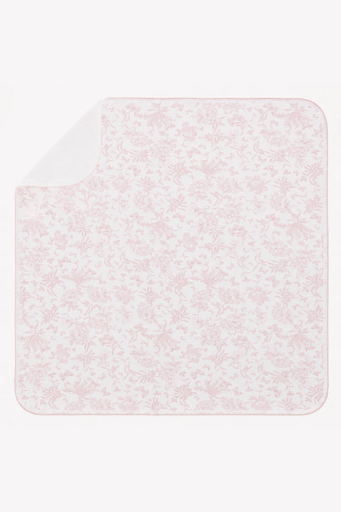 Blanket - Pink cotton inspiration toile de jouy - Image principale