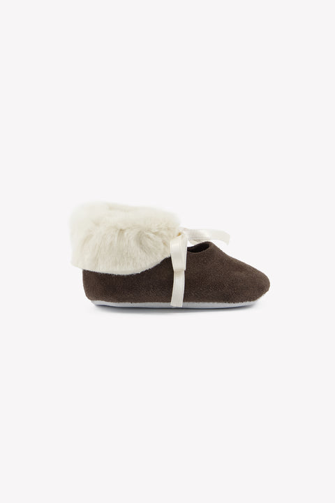 Chaussures - Beige moyen cuir imitation fourrure - Image principale
