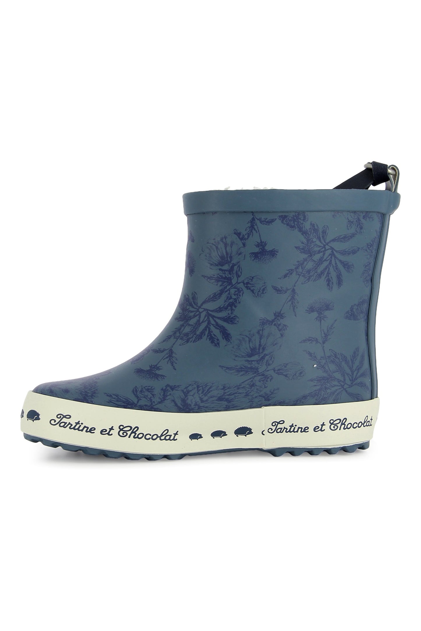 Bottes de pluie - Marine imprimé inspiration Toile de Jouy