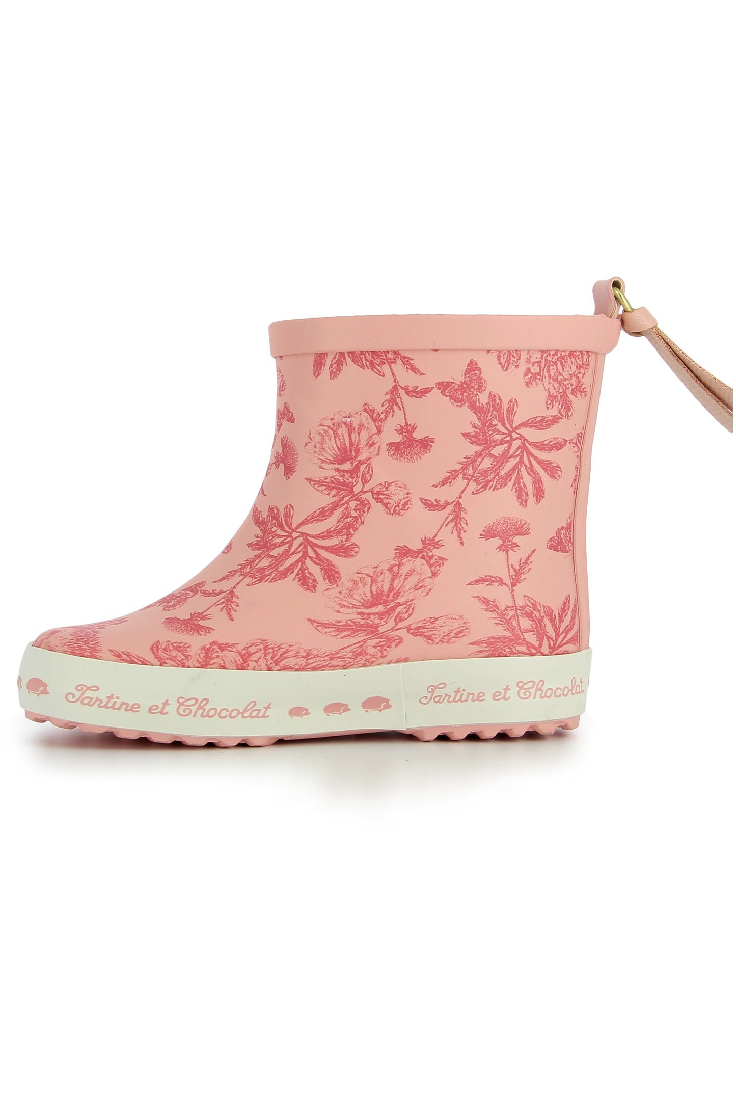 Rain boots - Pink Print inspiration Toile de Jouy