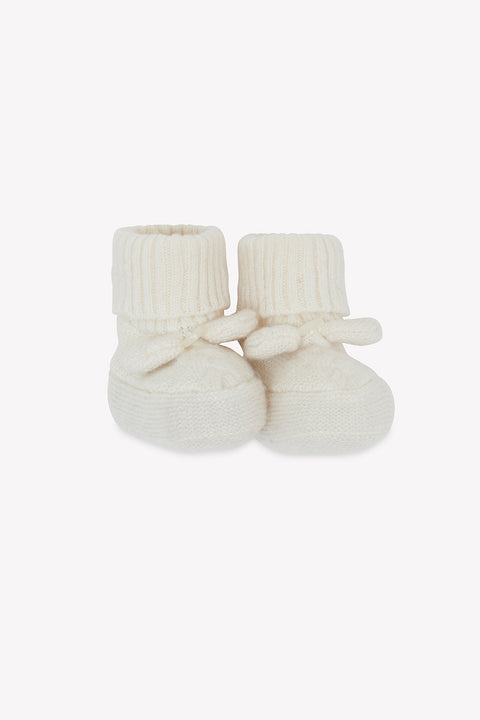 Pantofole - Madreperla  Lana Cashmere Maglia intrecciato - Image principale