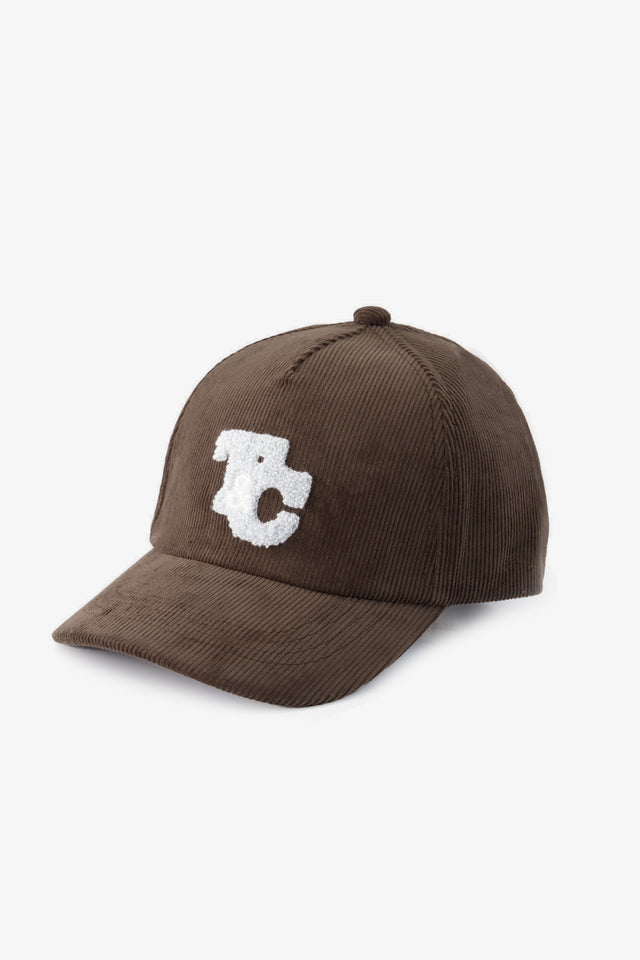 Cappello - Cioccolato a coste Ricamo - Image principale