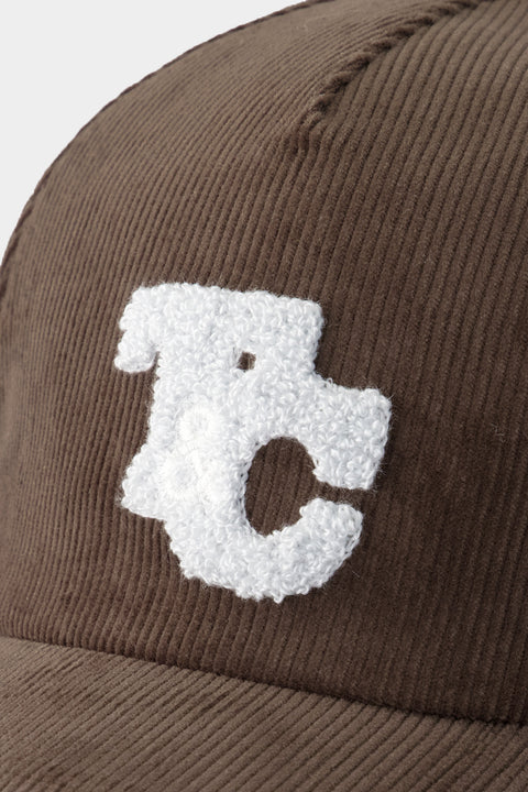 Cappello - Cioccolato a coste Ricamo - Image principale