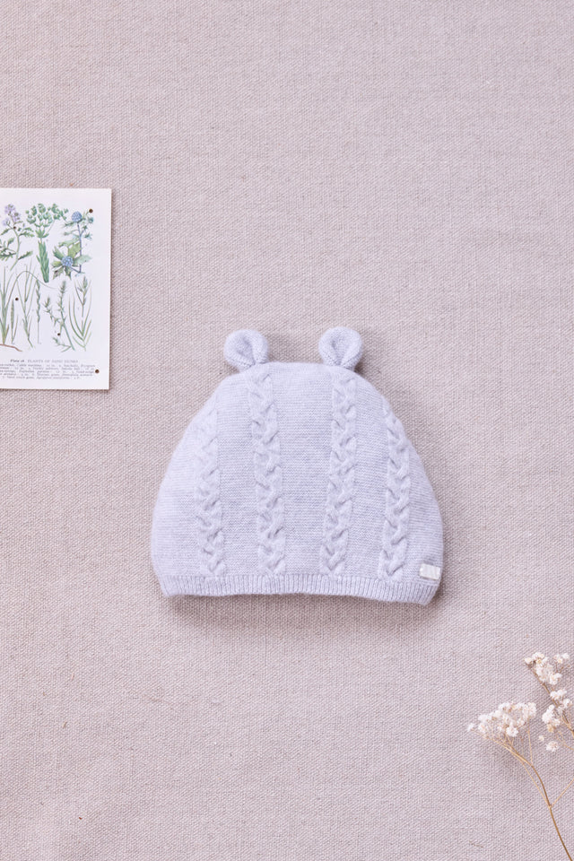 Berretto - Grigio erica Lana Cashmere piccolo orsetto - Image principale