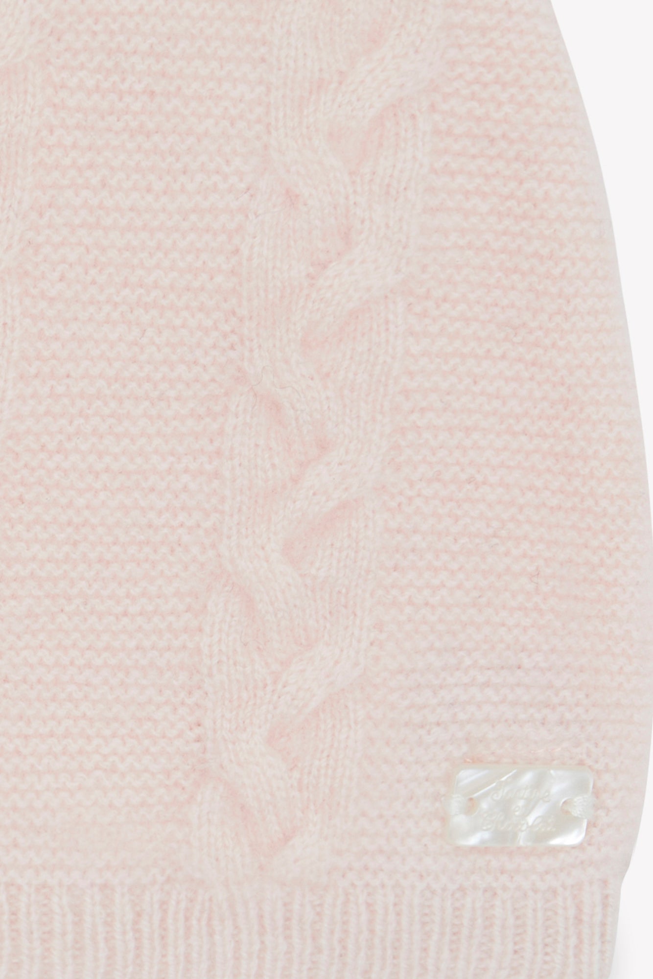 Bonnet - Rosée laine cachemire petit ours