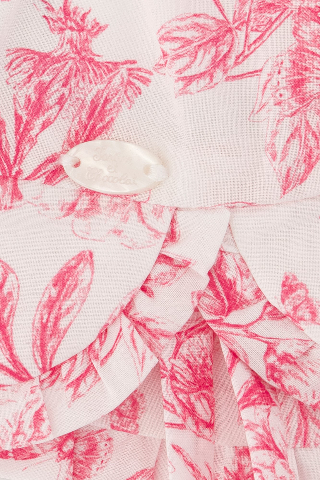 Bob- Rosa inspirierende bedruckte Baumwolle toile de jouy