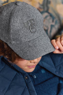 Cap - Grey heather Wool Embrodery