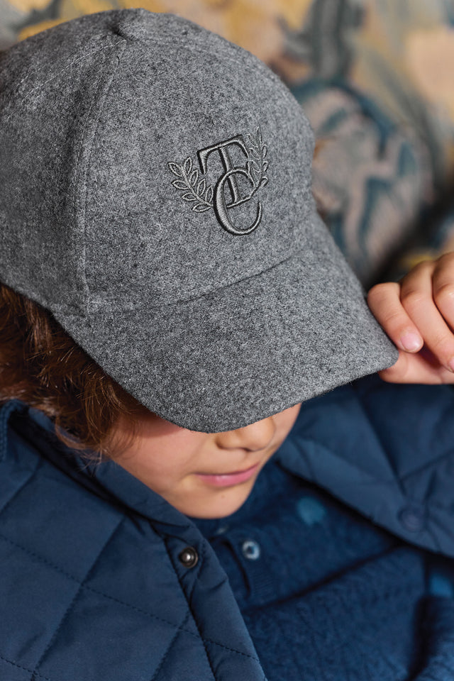 Cap - Grey heather Wool Embrodery - Image principale