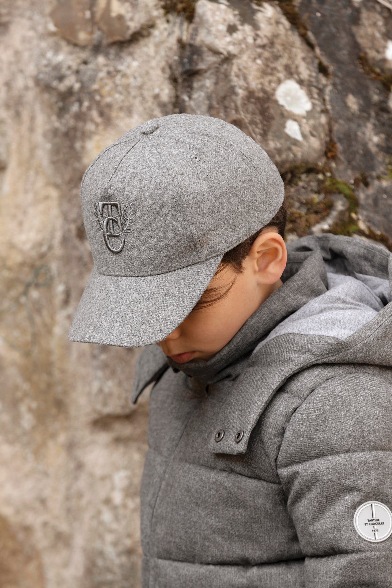 Gorra - Gris brezo Lana Bordado