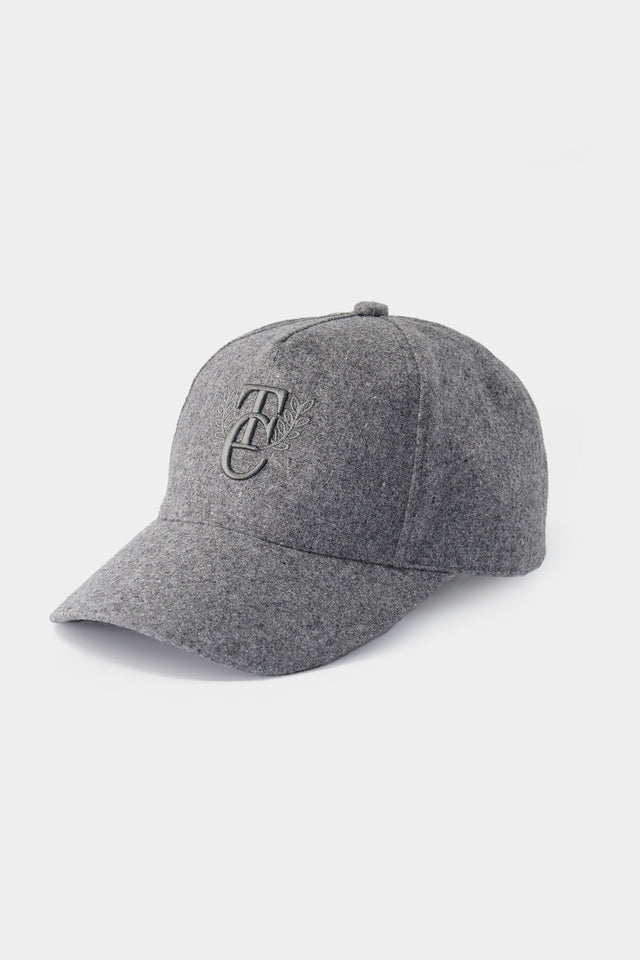 Cap - Grey heather Wool Embrodery - Image principale
