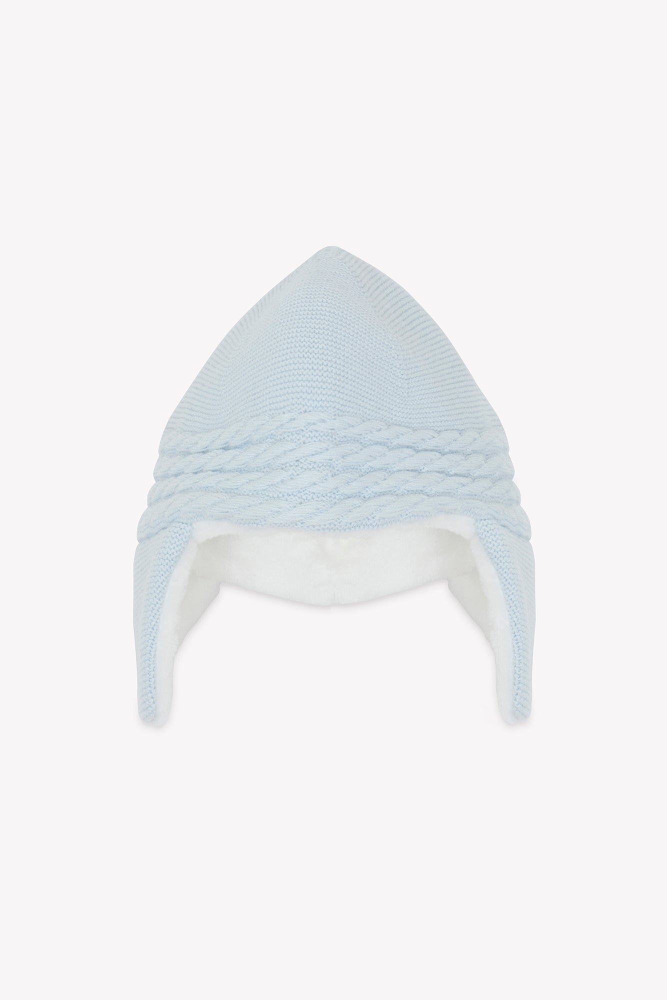 Bonnet - Bleu ciel imitation fourrure