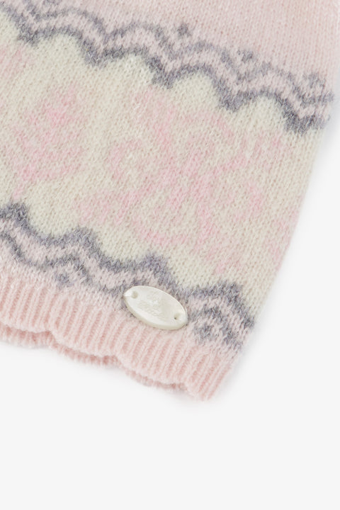 Mütze - Tau Strickwaren gerippt Streifens - Image principale