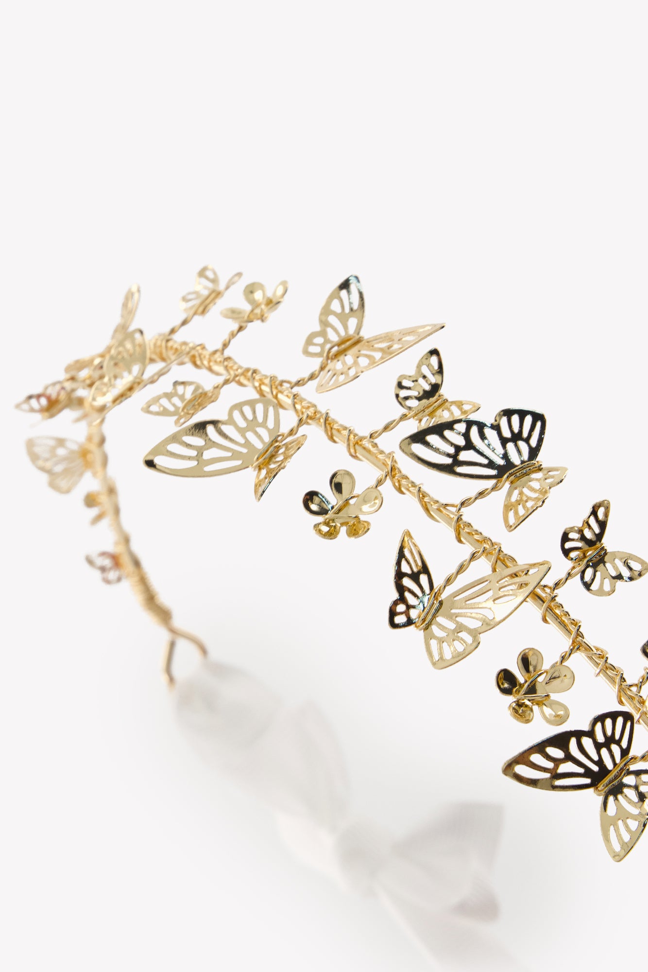 Diadema - Algodón dorado Estampado Liberty trenza