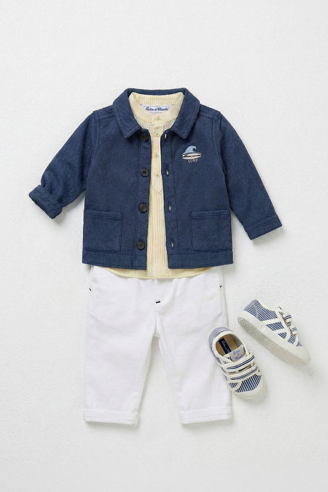 Veste - Indigo coton bord de mer - Image principale