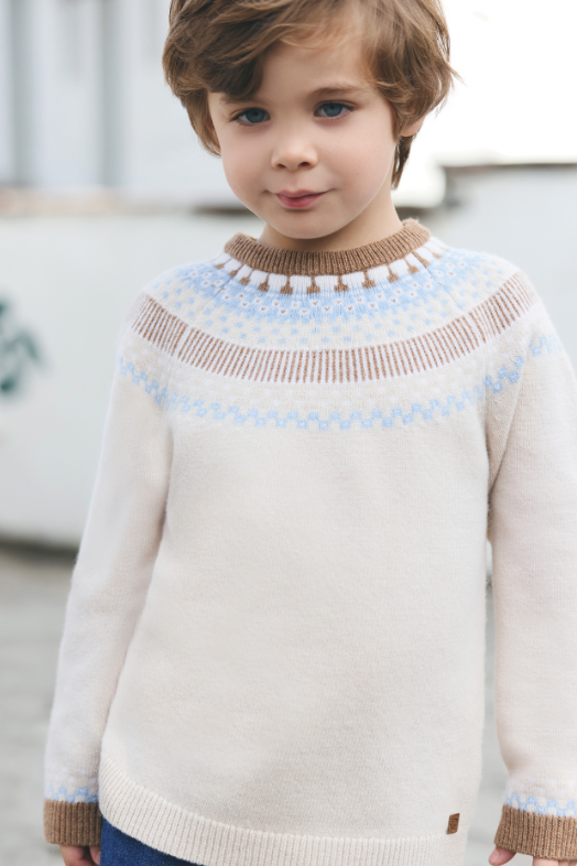 MAILLE JACQUARD Tartine et Chocolat