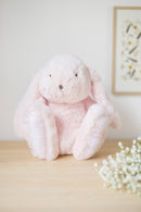 Augustin le lapin - 25 cm rose pâle