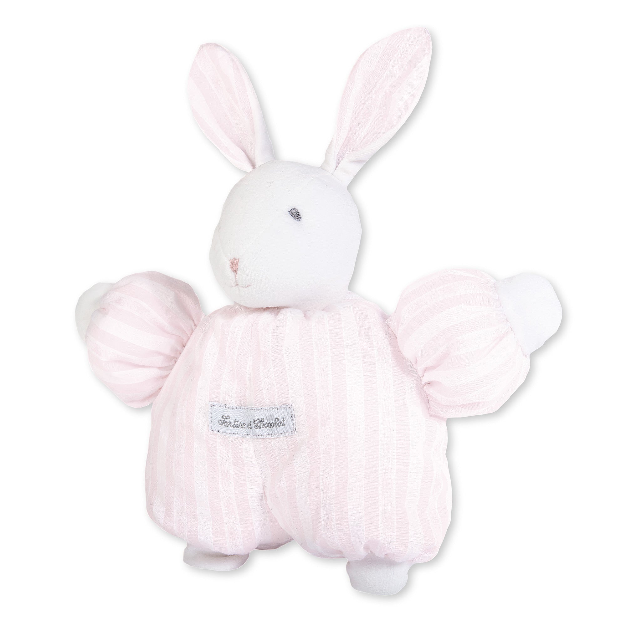 Tartine et Chocolat Doudou Augustin le Lapin - Toile de Jouy Rose Pêche Tartine et Chocolat Doudou Augustin le Lapin - Toile de Jouy Rose Pêche