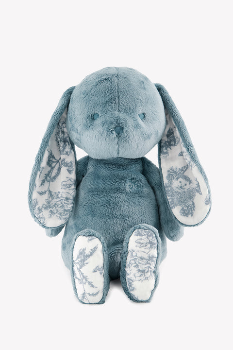 Augustin le Lapin - Imprimé inspiration Toile de Jouy bleu 25cm - Image principale