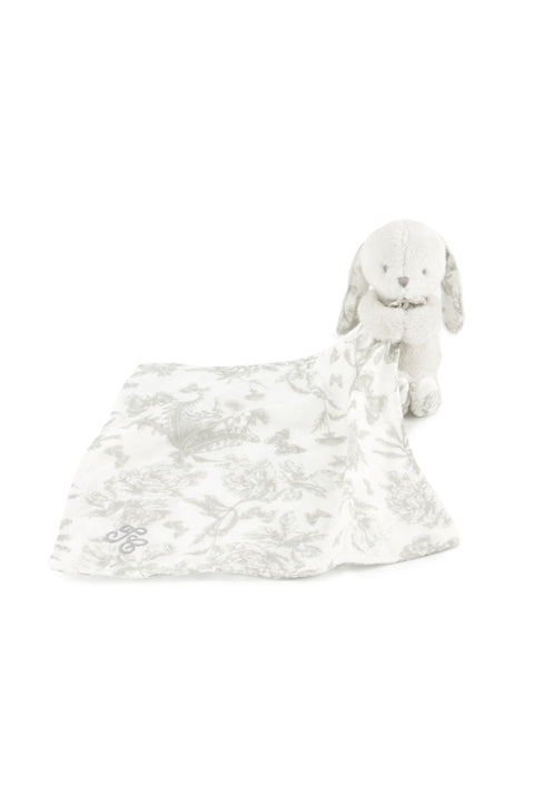Augustin el conejo - Doudou Estampado inspiración Toile de Jouy Gris - Image principale